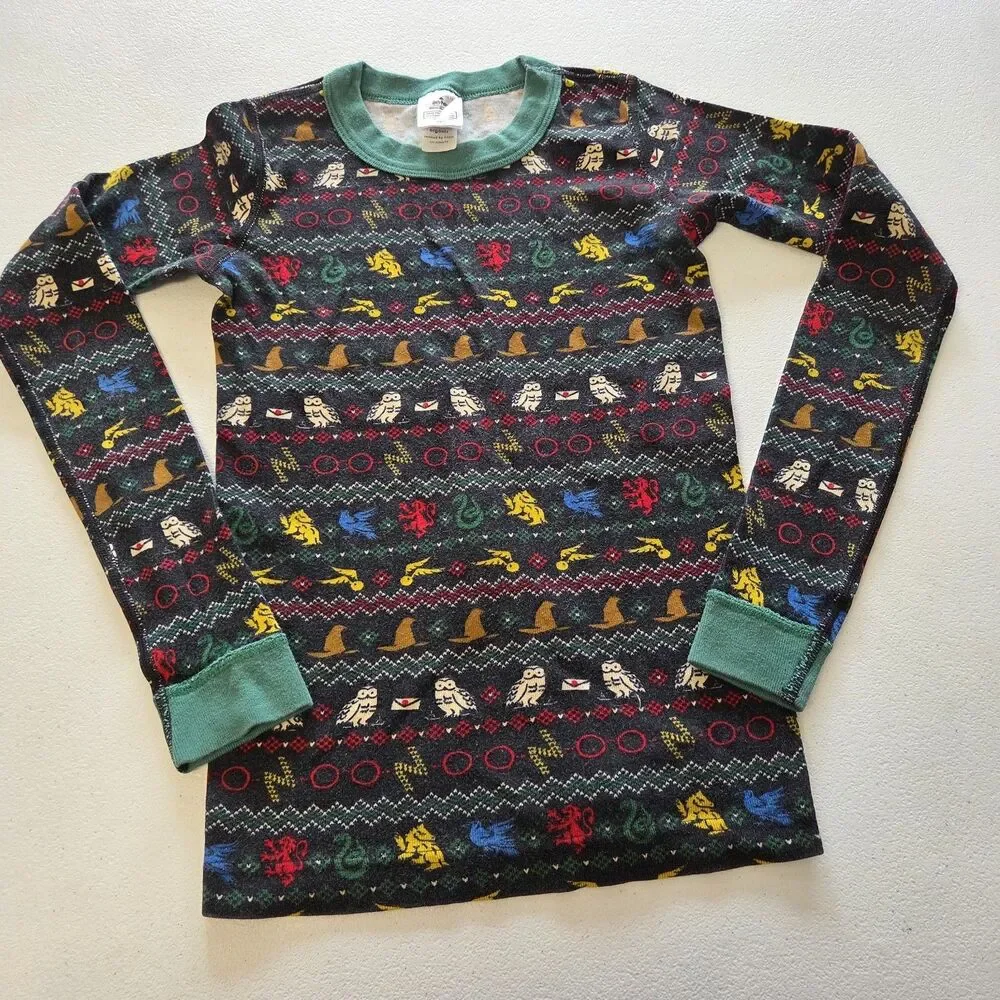 Hanna Andersson Harry Potter Organic Cotton PJ Set Pajamas Pants Top Kids 10